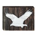 Designocracy Eagle Art on Board Wall Decor 9841718